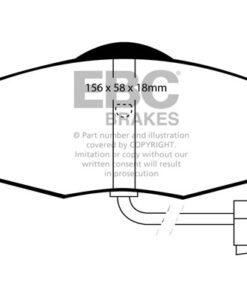 DP4955R EBC Yellowstuff Street and Track Brake Pad Set [Front] - Image 2