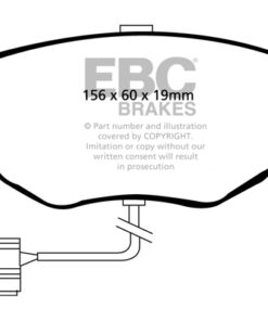 EBC Greenstuff 2000 Brake Pad Set (FRONT) DP2956 - Image 2