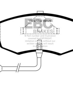 EBC Ultimax Brake Pad Set (FRONT) DP961 - Image 2