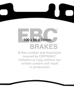EBC Greenstuff 2000 Brake Pad Set (FRONT) DP2963 - Image 2