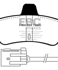 DP4965R EBC Yellowstuff Street and Track Brake Pad Set [Rear] - Image 2