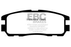 EBC Ultimax Brake Pad Set (REAR) DP974 - Image 2