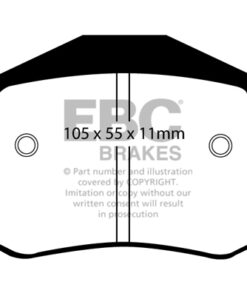 DP4983R EBC Yellowstuff Street and Track Brake Pad Set [Rear] - Image 2