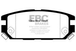 DP4987R EBC Yellowstuff Street and Track Brake Pad Set [Rear] - Image 2
