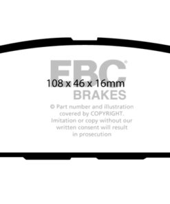 DP4987R EBC Yellowstuff Street and Track Brake Pad Set [Rear] - Image 2