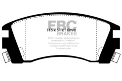 EBC Ultimax Brake Pad Set (FRONT) DP988 - Image 2