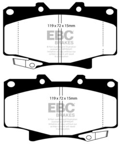 DP4992R EBC Yellowstuff Street and Track Brake Pad Set [Front] - Image 2