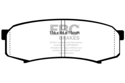 DP4993R EBC Yellowstuff Street and Track Brake Pad Set [Rear] - Image 2