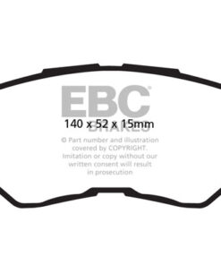 EBC Ultimax OEM Replacement Brake Pad Set DPX2001 [Front] - Image 2