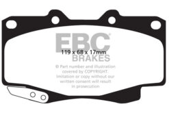 DP42005R EBC Yellowstuff Street and Track Brake Pad Set [Front] - Image 2