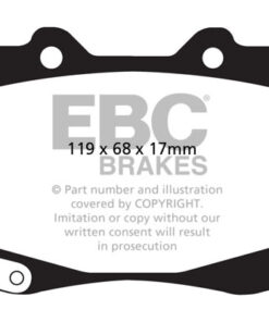 EBC Ultimax OEM Replacement Brake Pad Set DPX2005 [Front] - Image 2