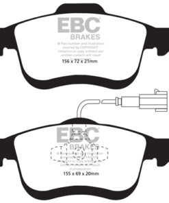 EBC Greenstuff 2000 Brake Pad Set (FRONT) DP22010 - Image 2