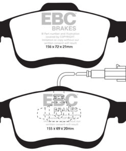 EBC Greenstuff 2000 Brake Pad Set (FRONT) DP22010/2 - Image 2