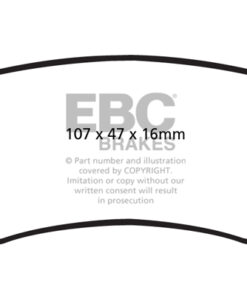 Alternative view of EBC Ultimax OEM Replacement Brake Pad Set DPX2016 [Rear]