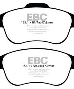 EBC Ultimax OEM Replacement Brake Pad Set DPX2023 [Front] - Image 2