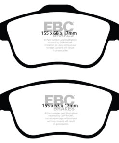 Alternative view of EBC Ultimax OEM Replacement Brake Pad Set DPX2024 [Front]