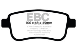 EBC Greenstuff 2000 Brake Pad Set (REAR) DP22025 - Image 2