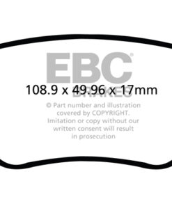 Alternative view of EBC Ultimax OEM Replacement Brake Pad Set DPX2027 [Rear]