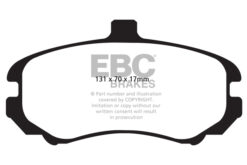 EBC Greenstuff 2000 Brake Pad Set (FRONT) DP22028 - Image 2
