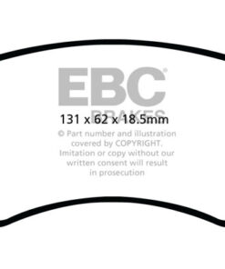 Alternative view of EBC Ultimax OEM Replacement Brake Pad Set DPX2033 [Front]