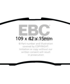 EBC Ultimax OEM Replacement Brake Pad Set DPX2042 [Front] - Image 2