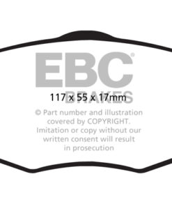 EBC Ultimax OEM Replacement Brake Pad Set DPX2043 [Front] - Image 2