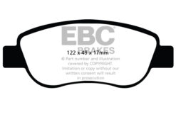 EBC Ultimax OEM Replacement Brake Pad Set DPX2045 [Front] - Image 2