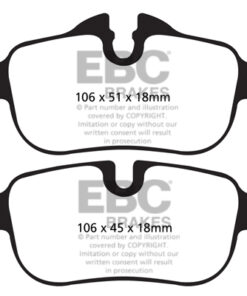 Alternative view of EBC Ultimax OEM Replacement Brake Pad Set DPX2046 [Rear]
