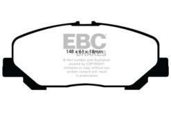 EBC Ultimax OEM Replacement Brake Pad Set DPX2048 [Front] - Image 2