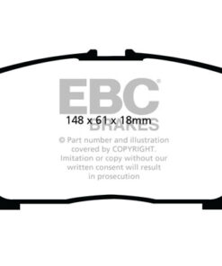 EBC Ultimax OEM Replacement Brake Pad Set DPX2048 [Front] - Image 2