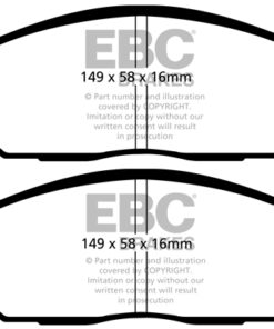Alternative view of EBC Ultimax OEM Replacement Brake Pad Set DPX2049 [Front]
