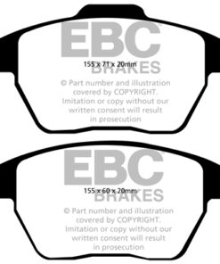 EBC Greenstuff 2000 Brake Pad Set (FRONT) DP22052 - Image 2