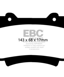 Alternative view of EBC Ultimax OEM Replacement Brake Pad Set DPX2054 [Front]