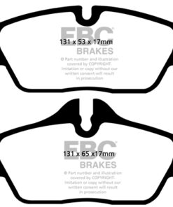EBC Greenstuff 2000 Brake Pad Set (FRONT) DP22056 - Image 2