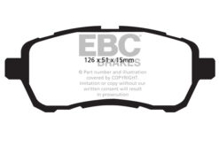 EBC Ultimax OEM Replacement Brake Pad Set DPX2058 [Front] - Image 2