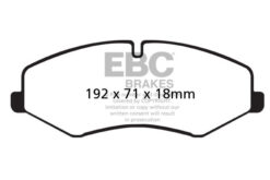 EBC Ultimax OEM Replacement Brake Pad Set DPX2060 [Front] - Image 2