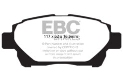 EBC Ultimax OEM Replacement Brake Pad Set DPX2061 [Front] - Image 2