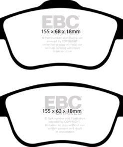 Alternative view of EBC Ultimax OEM Replacement Brake Pad Set DPX2071 [Front]