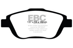 EBC Greenstuff 2000 Brake Pad Set (FRONT) DP22073 - Image 2