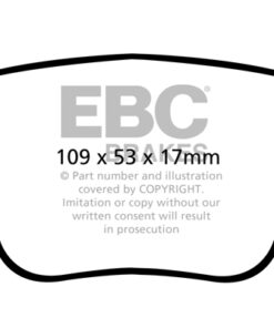 Alternative view of EBC Ultimax OEM Replacement Brake Pad Set DPX2075 [Rear]