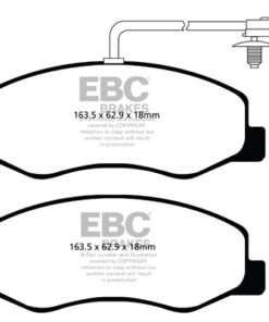 Alternative view of EBC Ultimax OEM Replacement Brake Pad Set DPX2085 [Rear]