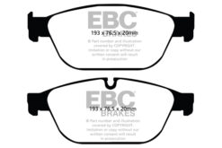 Alternative view of DP42087R EBC Yellowstuff Street and Track Brake Pad Set [Front]