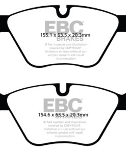 EBC Ultimax OEM Replacement Brake Pad Set DPX2088 [Front] - Image 2