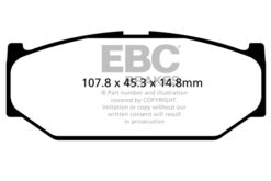 EBC Ultimax OEM Replacement Brake Pad Set DPX2104 [Front] - Image 2