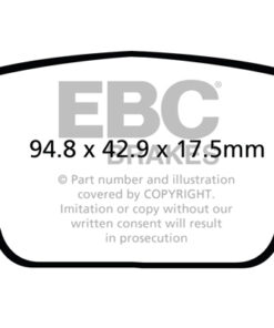 Alternative view of EBC Ultimax OEM Replacement Brake Pad Set DPX2107 [Rear]