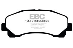 DP42113R EBC Yellowstuff Street and Track Brake Pad Set [Front] - Image 2