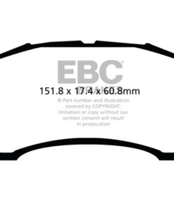 Alternative view of EBC Ultimax OEM Replacement Brake Pad Set DPX2113 [Front]