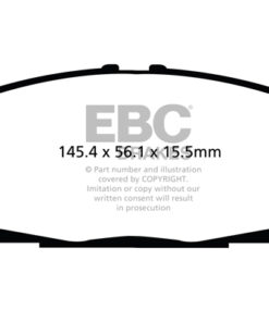 Alternative view of EBC Ultimax OEM Replacement Brake Pad Set DPX2114 [Front]