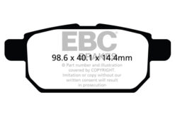 EBC Ultimax OEM Replacement Brake Pad Set DPX2120 [Rear] - Image 2