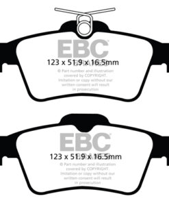 Alternative view of EBC Ultimax OEM Replacement Brake Pad Set DPX2121 [Rear]